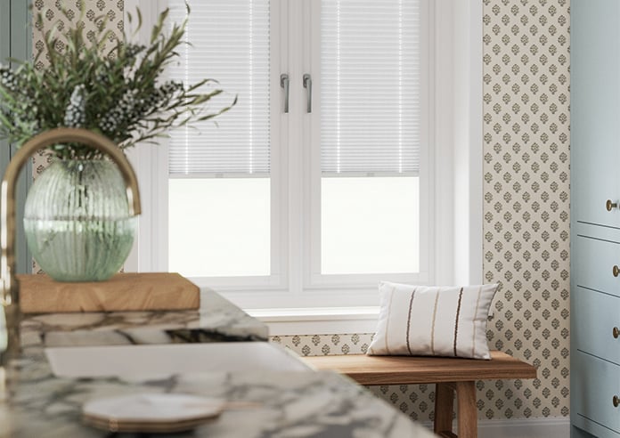 Pleated (Blackout), Pearl White - Perfect Fit Blind - Image 5